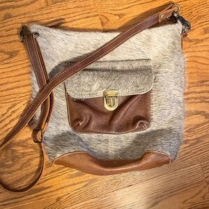 Myra Bag cowhide leather shoulder bag